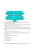 NUR 170 Fundamentals Module 2 QUESTIONS AND VERIFIED CORRECT ANSWERS GRADED A-M -LATEST 2026-2027- 100-1 GUARANTEED PASS&period;docx