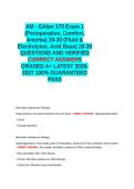 AM - GAlen 170 Exam 1 &lpar;Perioperative&comma; Comfort&comma; Anemia&rpar; 20-30 &lpar;Fluid & Electrolytes&comma; Acid Base&rpar; 20-30 QUESTIONS AND VERIFIED CORRECT ANSWERS GRADED A&plus; -LATEST 2026-2027- 100- GUARANTEED PASS&period;docx