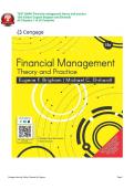 Financial Management&colon; Theory and Practice &lpar;15th Edition&rpar; by Eugene Brigham & Michael Ehrhardt &ndash; Test Bank &ndash; Chapters 1&ndash;30 Complete Practice Questions with Answers