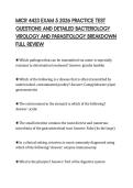 MICR 4423 EXAM 5 2026 PRACTICE TEST  QUESTIONS AND DETAILED BACTERIOLOGY  VIROLOGY AND PARASITOLOGY BREAKDOWN  FULL REVIEW 