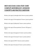 MICR 4423 EXAM 5 2026 STUDY GUIDE  COMPLETE MICROBIOLOGY ADVANCED  CONCEPTS AND PRACTICE QUESTIONS