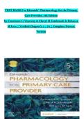 Pharmacology for the Primary Care Provider 4th Edition Study Notes with Drug Therapy Concepts and Complete Exam Preparation Guide