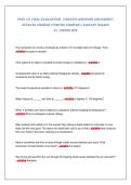 PHYS 131 FINAL EXAM REVIEW - CONCEPTS QUESTIONS AND CORRECT DETAILED ANSWERS &lpar;VERIFIED ANSWERS&rpar; &vert;ALREADY GRADED A&plus;&vert;&vert;BRAND NE