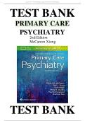 Test Bank &mdash; Primary Care Psychiatry &vert; McCarron & Xiong &vert; 2nd Edition &vert; Complete All Chapters &vert; Verified Questions & Answers