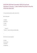 NCLEX RN 2026 Next Generation &lpar;NGN&rpar; Actual Exam Questions & Answers &vert; Latest Verified Prep Pack to Pass the NCLEX RN 2026&sol;2027