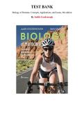 Test Bank for Biology of Humans&colon; Concepts&comma; Applications&comma; and Issues&comma; 6th edition &lpar;Judith Goodenough&comma; 2016&rpar;&comma; Chapter 1-24 &vert; All Chapters