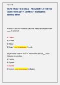 RCFE PRACTICE EXAM &vert; FREQUENTLY TESTED  QUESTIONS WITH CORRECT ANSWERS &vert;  BRAND NEW&excl; 