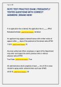 RCFE TEST PRACTICE EXAM &vert; FREQUENTLY  TESTED QUESTIONS WITH CORRECT  ANSWERS &vert; BRAND NEW&excl;