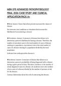 MSN 570 ADVANCED PATHOPHYSIOLOGY  FINAL 2026 CASE STUDY AND CLINICAL  APPLICATION PACK A&plus;