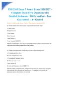 PNB 2265 Exam 3 Actual Exam 2026&sol;2027 &ndash; Complete Exam-Style Questions with Detailed Rationales &vert; 100&percnt; Verified &ndash; Pass Guaranteed &ndash; A&plus; Graded