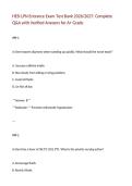 HESI LPN Entrance Exam Test Bank 2026&sol;2027&colon; Complete  Q&A with Verified Answers for A&plus; Grade