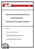 HESI PN FUNDAMENTALS RETAKE 2026 PROCTORED EXAM QUESTIONS AND ANSWERS WITH COMPLETE RATIONALES  NEW 