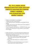Pel 184 Il School SocIal  Worker eXaM STUDY GUIDe 2026&sol;2027  coMPleTe QUeSTIoNS WITh VerIFIeD  correcT aNSWerS &vert;&vert;  100&percnt; GUaraNTeeD PaSS  <NeWeST VerSIoN> 