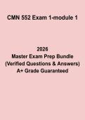 CMN 552 Exam 1 Module 1 Questions and Answers PDF &vert; Communication Studies Study Guide