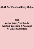 ALAT Certification Study Questions and Answers PDF &vert; AALAS Exam Prep Study Guide