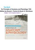 Test Bank for Principles of Anatomy and Physiology 15th Edition by Gerard J&period; Tortora & Bryan H&period; Derrickson Chapter 1-29 &vert; Complete Guide A&plus;&vert; 2026