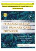 TEST BANK&minus; EDMUNDS' PHARMACOLOGY FOR THE PRIMARY CARE PROVIDER 5TH EDITION BY CONSTANCE G&period; VISOVSKY&comma; CHERYL H&period; ZAMBROSKI&comma; REBECCA M&period; LUTZ&vert;&vert; 100&percnt; VERIFIED QUESTIONS WITH CORRECT ANSWERS & EXPLANATIONS&vert;&vert; LATEST EDITION&minus; GUARANTEED PASS A&plus;