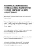 NAVY MPPEH REQUIREMENTS TRAINING  COURSE EXAM 4 2026 FINAL REVIEW PACK  COMPLETE QUESTION SET AND CORE  CONCEPT SUMMARY 