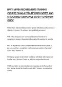 NAVY MPPEH REQUIREMENTS TRAINING  COURSE EXAM 4 2026 REVISION NOTES AND  STRUCTURED ORDNANCE SAFETY OVERVIEW  GUIDE 
