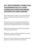NAVY MPPEH REQUIREMENTS TRAINING III 2026  EXAM PREPARATION PACK KEY HAZARD  CLASSIFICATION STORAGE AND HANDLING  PROCEDURES WITH SAMPLE QUESTIONS 