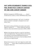 NAVY MPPEH REQUIREMENTS TRAINING III 2026  FINAL REVIEW PACK COMPLETE QUESTION  SET AND CORE CONCEPT SUMMARY 