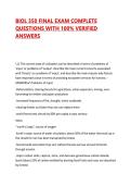 BIOL 350 FINAL EXAM COMPLETE QUESTIONS WITH 100&percnt; VERIFIED ANSWERS