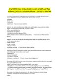 DFW ARFF Class Test with all Correct & 100&percnt; Verified Answers &vert;Actual Complete Update &vert;Already Graded A&plus;