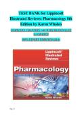 Lippincott Illustrated Reviews Pharmacology 7th Edition by Karen Test Bank Study Guide Comprehensive Questions Answers Detailed Explanations 2025&sol; 2026