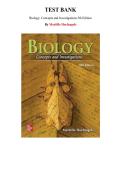Test Bank for Biology&colon; Concepts and Investigations 5th Edition &lpar;By Mari&euml;lle Hoefnagels&comma; 2020&rpar; Chapter 1-30  &vert;All Chapters
