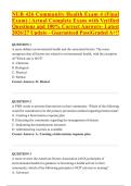 NUR 426 Community Health Exam 4 &lpar;Final Exam&rpar; &vert; Actual Complete Exam with Verified Questions and 100&percnt; Correct Answers &ndash; Latest 2026&sol;27 Update &ndash; Guaranteed Pass &vert; Graded A&plus;&excl;&excl;