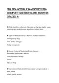 NUR 2214 ACTUAL EXAM SCRIPT 2026 COMPLETE QUESTIONS AND ANSWERS GRADED A&plus;