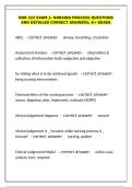 NUR 222 exam 1- Nursing Process questions and detailed correct answers&semi; a&plus; grade