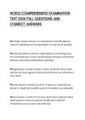 NCIDQ COMPREHENSIVE EXAMINATION  TEST 2026 FULL QUESTIONS AND  CORRECT ANSWERS 