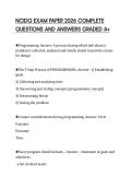 NCIDQ EXAM PAPER 2026 COMPLETE  QUESTIONS AND ANSWERS GRADED A&plus; 