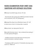 NCIDQ EXAMINATION STUDY SHEET 2026  QUESTIONS WITH DETAILED SOLUTIONS