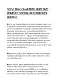 NCIDQ FINAL EXAM STUDY GUIDE 2026  COMPLETE SOLVED QUESTIONS 100&percnt;  CORRECT