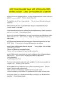 ARFF Driver Operator Exam with all Correct & 100&percnt; Verified Answers &vert;Latest Version &vert;Already Graded A&plus;