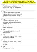 DFW ARFF Class Pre-Course Survey Test with all Correct & 100&percnt; Verified Answers &vert;Already Graded A&plus;