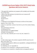 CAPSIM Exam Study Guide Questions and Answers &ndash; Latest 2026&sol;2027 Complete Preparation Material