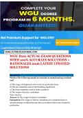 WGU D101 ACTUAL EXAM QUESTIONS WITH 100&percnt; ACCURATE SOLUTIONS &plus;  RATIONALES 2026 LATEST UPDATED SOLUTIONS