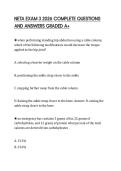 NETA EXAM 3 2026 COMPLETE QUESTIONS  AND ANSWERS GRADED A&plus; 