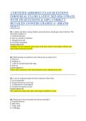 CERTIFIED ARBORIST EXAM QUESTIONS  FORM REAL EXAMS LATEST 2025-2026 UPDATE  WITH 150 QUESTIONS & 100&percnt; CORRECT  DETAILED ANSWERS GRADED A&plus; &lpar;BRAND  NEW&excl;&excl;&rpar; 