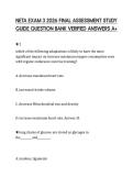 NETA EXAM 3 2026 FINAL ASSESSMENT STUDY  GUIDE QUESTION BANK VERIFIED ANSWERS A&plus;