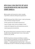 NETA EXAM 3 2026 PRACTICE SET MOCK  EXAM REVISION NOTES AND SOLUTIONS  EXPERT GRADE A&plus;