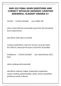 NUR 425 Final Exam &ndash; Verified Q&A &lpar;Already Graded A&plus;&rpar;