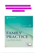 TEST BANKS For Family Practice Guidelines&comma; 6th Edition by Jill C&period; Cash&semi; Cheryl A&period; Glass