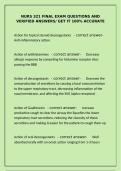 NURS 321 FINAL EXAM questions and verified answers&semi; get it 100- accurate