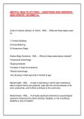 MENTAL HEALTH ATI FINAL - QUESTIONS AND ANSWERS &vert;  2026 UPDATE &vert; SCORED A&plus;&period;