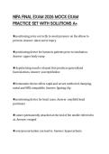 NIFA FINAL EXAM 2026 MOCK EXAM  PRACTICE SET WITH SOLUTIONS A&plus;