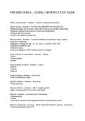 PNB 2265 EXAM 4 &ndash; UCONN VERIFIED STUDY GUIDE
